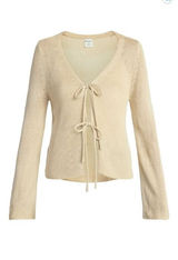 No Boundaries Women's Viral Tie-Front Knit Cardigan (XXL) Photo 0