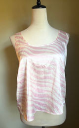 Victoria's‎ Secret pink white zebra Y2K print cami top sleep shirt medium boho Photo 0