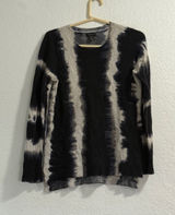 Only Mine Womens Tie Dye 2 Ply Cashmere Sweater Size S Round Neck Mature Lux Photo 0