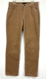 Talbots Heritage Corduroy Pants Womens 10 Tan Straight Curvy‎ Flawless Five-Pocket Camel Photo 0