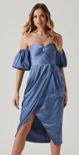 ASTR Zurina‎ Puff Sleeve dress. NWT Small Revolve Photo 0