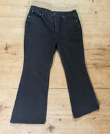 Madewell The Perfect Vintage Flare Jean in Sherborn Wash Black sz 33 Photo 0
