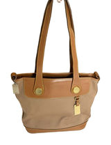 Vintage Dooney and Bourke Leather Trim Canvas Shoulder Bag Photo 0