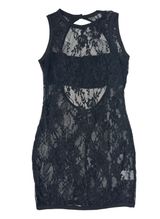 White Fox Boutique - Uncut Moments Sleeveless Lace Mini Dress in Black Photo 0