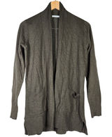 Pink Clover Penton Two Pocket Open Front‎ Cardigan Olive Green S NWOT Photo 0