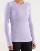 Lululemon Size 16 Swiftly Tech Long Sleeve 2.0 Lilac Purple Activewear Top Photo 0