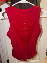Button up tank Red Photo 0