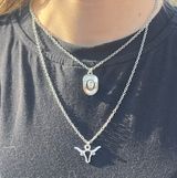 long horn cowboy hat western necklace set Photo 0