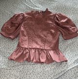 Express lace puff sleeve blouse Photo 0