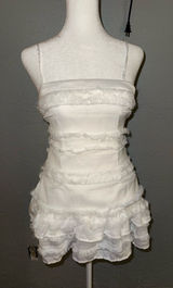 Princess Polly NWOT Molina Mini Dress White Size USA 2 Photo 0