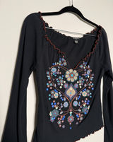 Y2K Womens Graphic Long Sleeve Shirt Photo 0