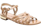 Sam Edelman Daphnie Strappy Patent Leather Tan Brown Sandals Shoes Womens 9.5 Photo 0