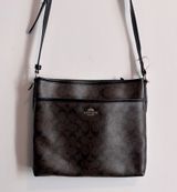 Coach F34938 Signature File Crossbody Leather Bag Photo 0