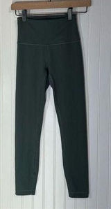 Lululemon Wunder Train Leggings Size 4 Green High Rise Everlux Stretch Yoga Photo 0