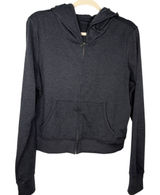 Vuori Halo Mini Full Zip Hoodie Women's Size XL Dark Gray Soft Athleisure Photo 0