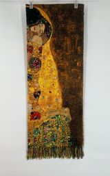 Cashmere High Quality Scarf Shawl Art The Kiss Gustav Klimt Made Italy Photo 0