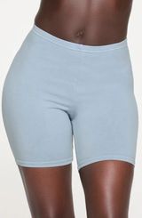 SKIMS Outdoor Bike Shorts Denim Blue Size Small NWT Photo 0