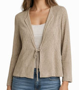 Vintage Belle Sport Pig Suede‎ Leather Jacket Large Tan Perforated Boho Layering Photo 0