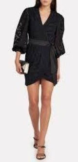 Jonathan Simkhai Chiffon Fil Coupe‎ Coup Wrap MINI Dress Size XS Photo 0
