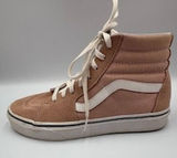 Vans Sk8-Hi Sneakers Pink Suede Canvas High Top Shoes Women Skater Retro 8.5 US Photo 0