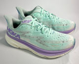 HOKA ONE ONE Clifton 9 Wide Running Shoes Women 9D Sunlit Ocean Lilac Mist Photo 0