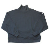 NWT Alo Hazy Mock Neck Pullover in Anthracite Gray Oversized Fleece Sweatshirt M Photo 0