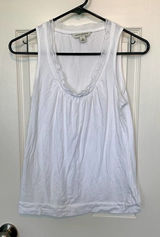 Banana Republic Women's Size XS White Scoop Neck‎ Tank Top Photo 0