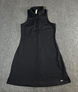 Alo Yoga Womens Black Sleeveless Racerback Polo Athletic Tennis Golf Dress M Photo 0