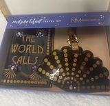 New Passport holder black‎ and gold travel Photo 0