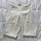 Ellen‎ Tracy Womens Size 6 White Jeans Cotton Beach Summer Classic City Photo 0