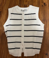 Madden Girl sleeveless striped sweater vest Photo 0