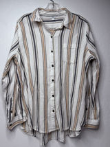 Sonoma‎ Goods for Life Women's Size L Boho Striped Business Casual Career Soft Photo 0