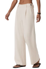 Vuori Womens Maven Wide Leg Pants Pleated Trouser Size Large Travel Lounge Photo 0