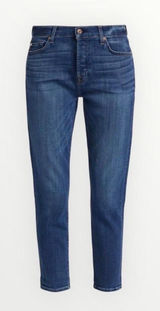 7 for All Mankind Josefina Skinny Boyfriend Jeans, Size 24, MSRP $208 Photo 0