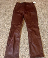 GAP Vintage Slim Mid Rise Coated Jeans Burgundy Red Size 25‎ Photo 0