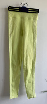 Aerie OFFLINE Seamless Ribbed High Waisted‎ Leggings Lime Green Womens XXS Photo 0