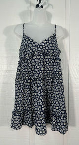 ROWA Navy Floral Spaghetti Strap Babydoll Dress Size XL NWT Photo 0