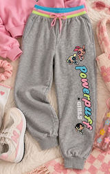 Powerpuff Girls Jogger Sweatpants Women Medium Cartoon Network Gray Y2K Medium Photo 0