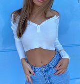 Princess Polly white knot top Photo 0