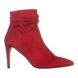 XOXO Taniah Ankle Boots Womens 7.5 Red Slouchy Stiletto Pointed Toe Booties Photo 0