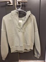 Sage green Abercrombie half zip Photo 0