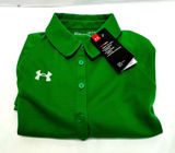 Under Armour HeatGear Polo Women Vibrant Sz S Green‎ Loose Fit Athletic Workout Photo 0