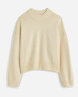 Madewell SoftWool Boxy Crewneck Sweater Heather cloud size small winter fall Photo 0