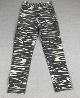 Vintage Guess By Georges Marciano Jeans Womens 28 Gray Zebra Skinny Ankle Zip Photo 0