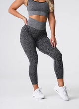 NVGTN Leggings Womens‎ Medium Grey Snakeskin Seamless High Waist Activewear Gym Photo 0