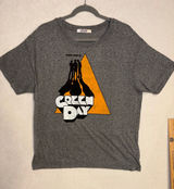 Green Day Letluv Graphic T-Shirt‎ Large Heather Grey East Bay Punk Rock Tee Photo 0