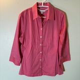 Banana Republic Fitted Button Down Shirt Size Large Pink Photo 0
