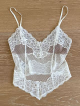 I.AM.GIA Lace Top Skye Size XXS White Photo 0