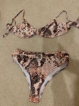 SheIn Pink High Waisted Leopard Print Bikini Photo 0