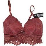Frederick's of Hollywood‎ Lace Bralette Duce Red Burgundy Bralet Bralette S Photo 0